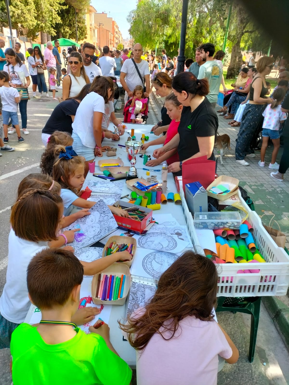 Actividad infantil del 9 d'Octubre